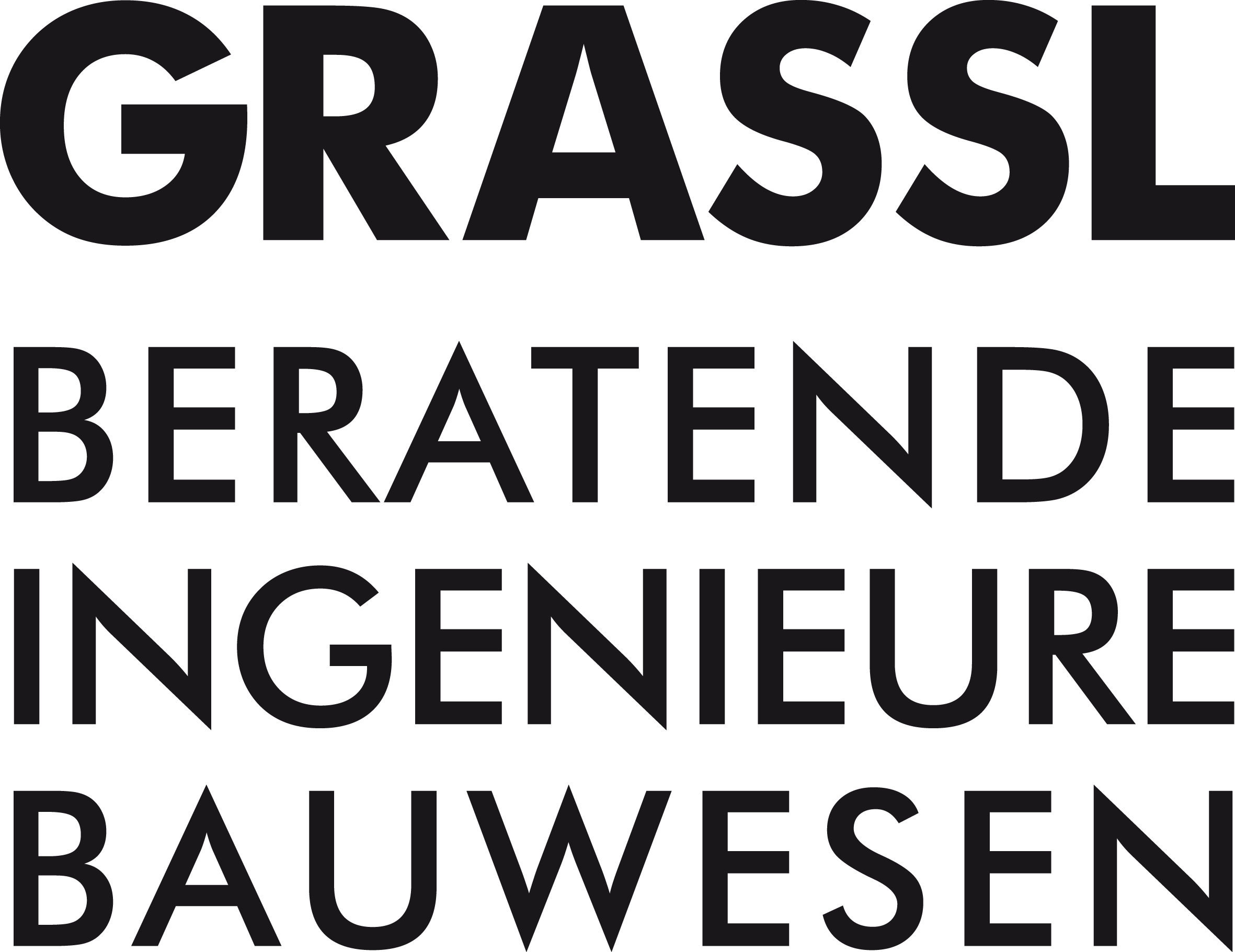 Logo eines Referenzkunden. Das Logo gehört zu: Grassl Ingenieure