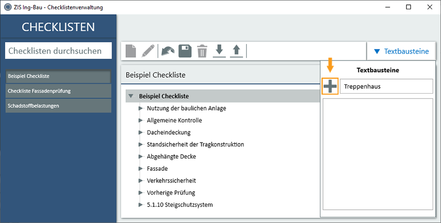 Neuen Textbaustein erstellen