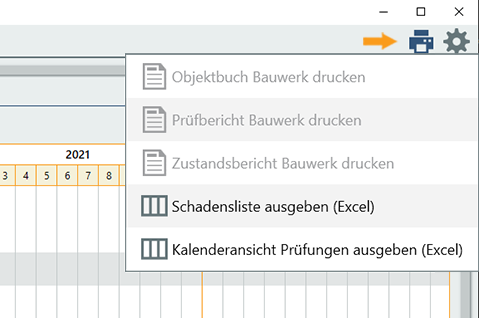 Kalenderansicht drucken