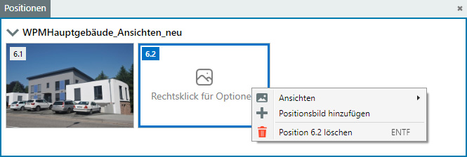 Positionen - Kontextmenü wenn kein Bild