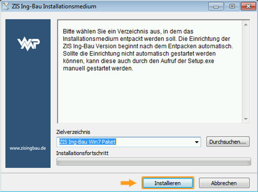 Installationsmedium WIN 7 - Fenster