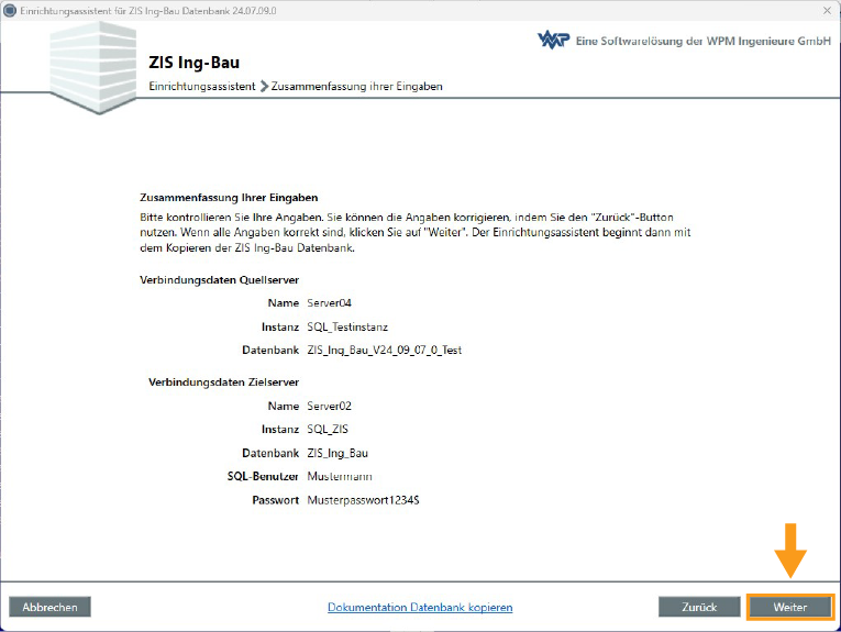 Datenbank kopieren - Zusammenfassung