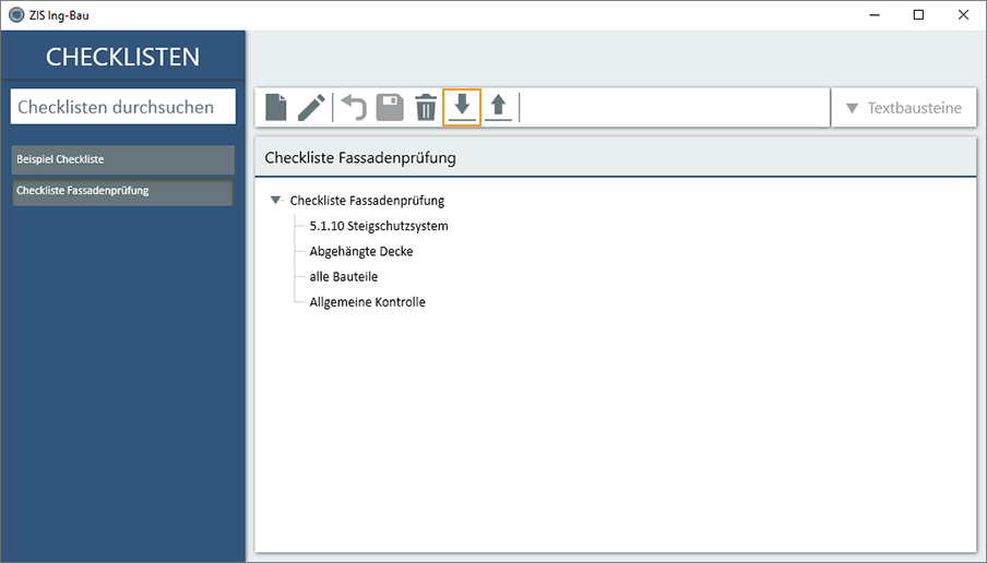 Checklisten Import