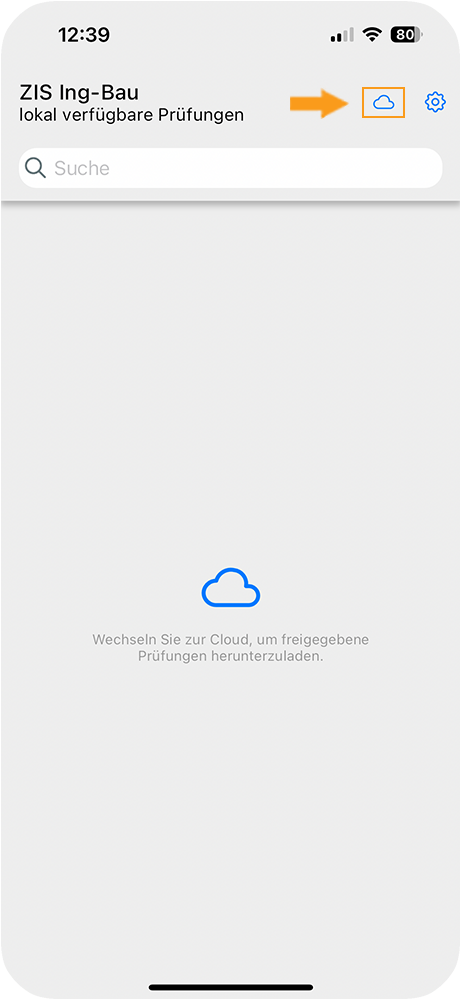 App - Cloud aufrufen