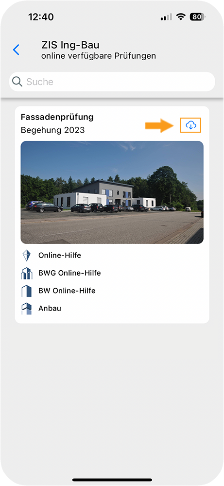 App - Prüfung herunterladen