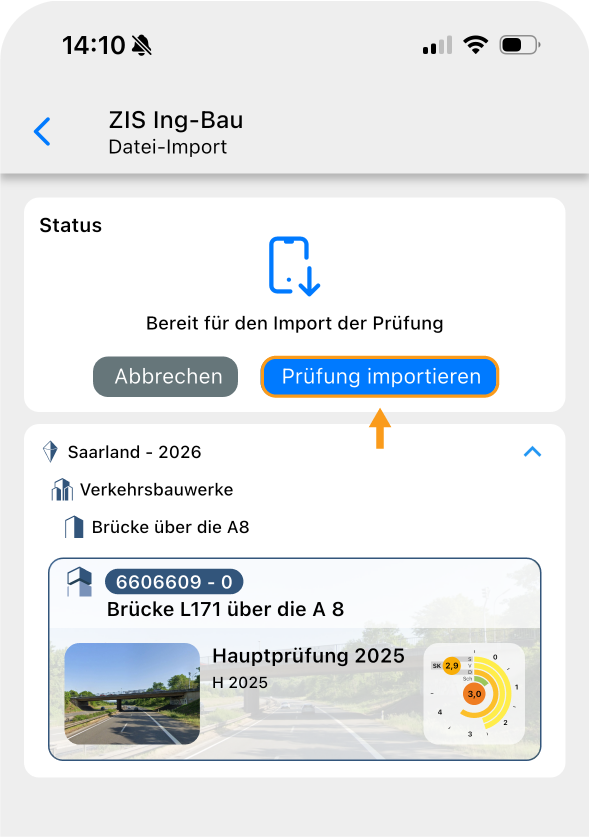 App-Datei importieren 3/3
