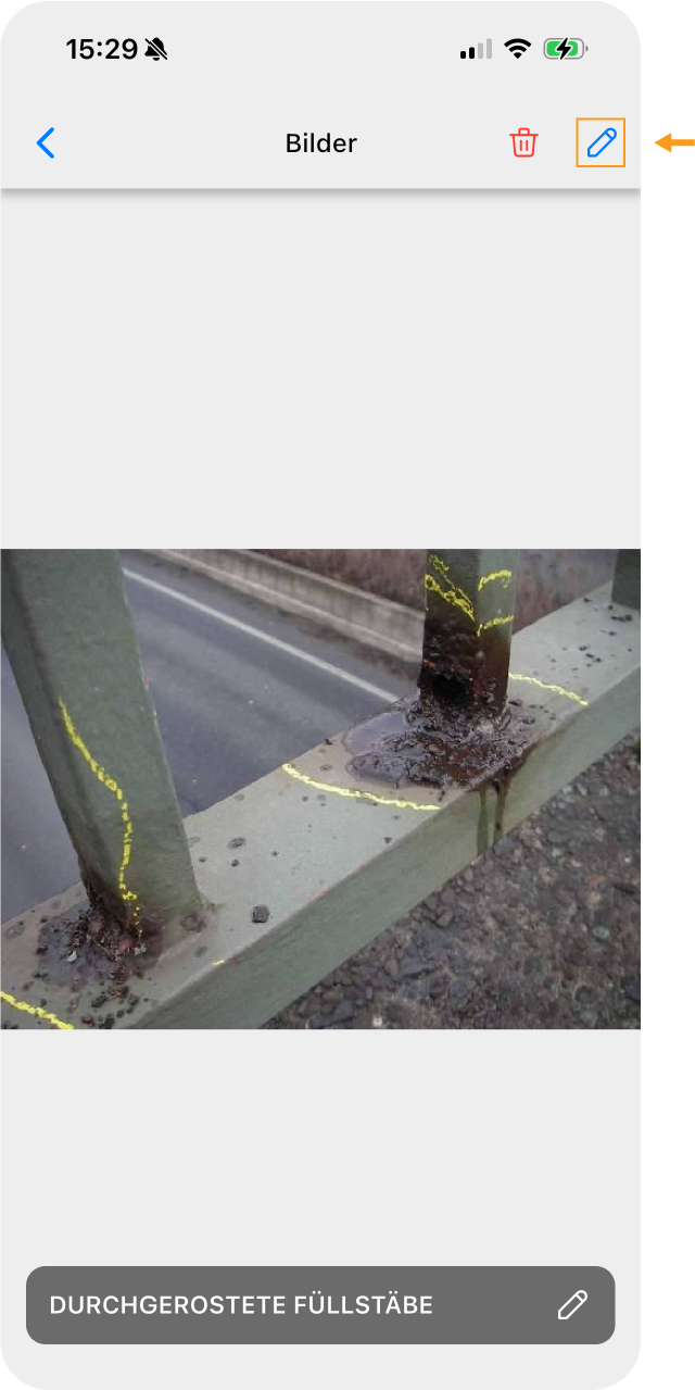App - Bestehende Bilder bearbeiten