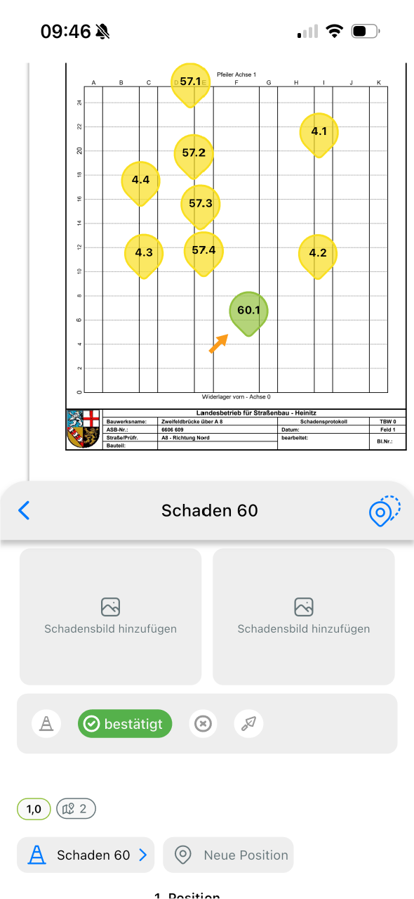 App - Schaden verorten - Schritt 4
