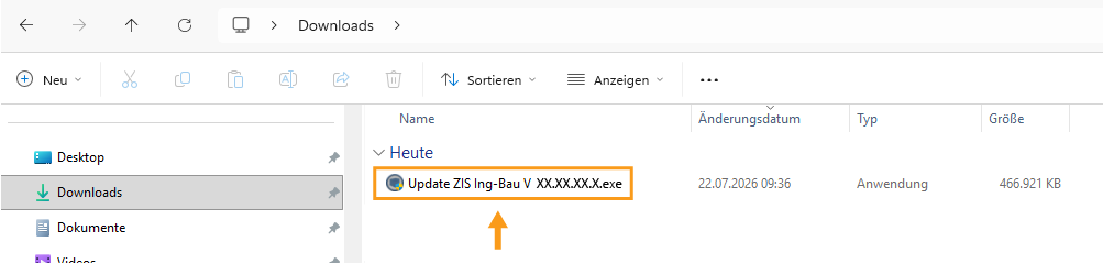 Update-Datei - Download neutral