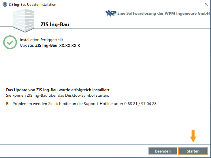 Update installiert neutral