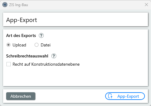 App Export - Cloud