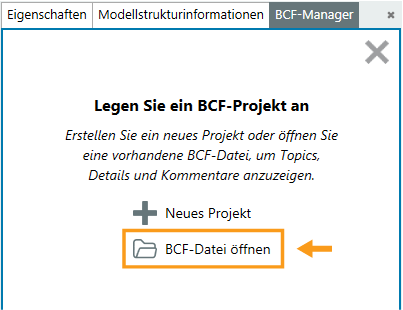 Maske Schäden - BCF Datei öffnen