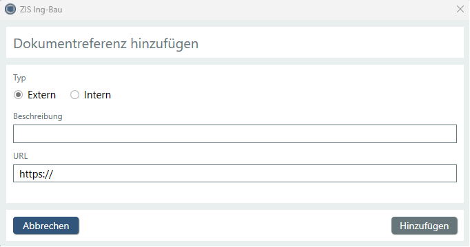 BCF - Dokumentreferenz extern